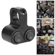 Motorcycle Handlebar 12V Headlight Switch Dual Button Control Waterproof 7/8in 2
