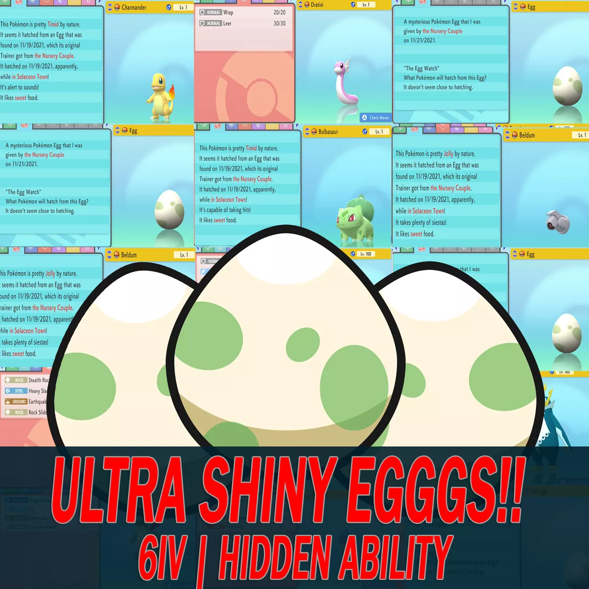 Pokemon Brilliant Diamond & Shining Pearl / Shiny Egg 