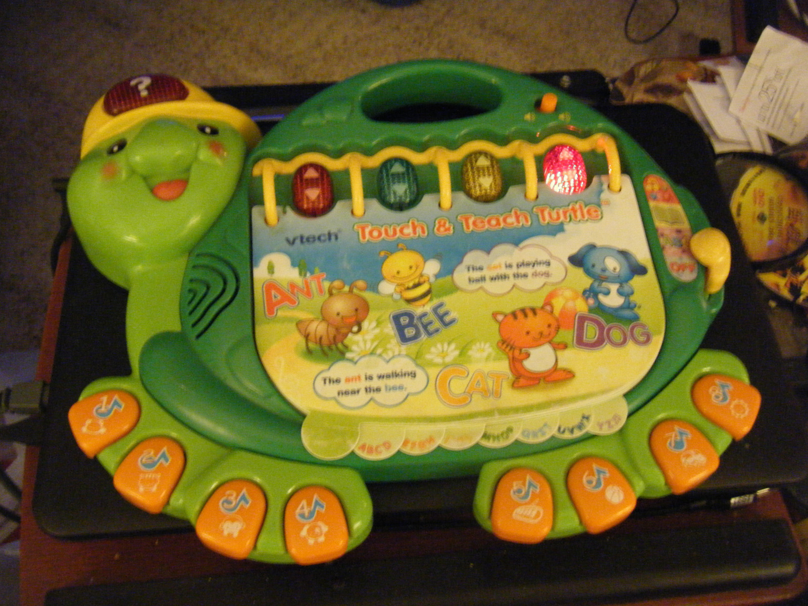 VTech Touch and Teach Turtle Education Read Learning Developmental Baby ...