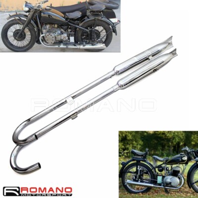 32HP Fishtail Exhaust Muffler Pipe Assembly For BMW M1 M72 R71 R12 CJ ...