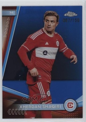 2024 Topps Chrome MLS Blue Refractor /150 Xherdan Shaqiri #25 09vk