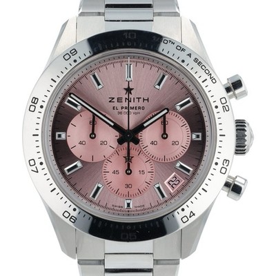 Zenith Chronomaster Sport Pink Dial Steel 41mm Automatic Mens