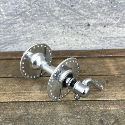 Vintage Suzue Front Hub 48H Sealed Bearing QR High Flange Silver