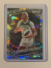 Dominique Malonga 2025 WNBA Prizm Rookie Cracked Ice #144 Storm RC