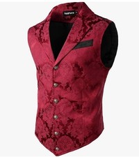 MEN S VICTORIAN SUIT VEST STEAMPUNK GOTHIC by VATPAVE - Size Large