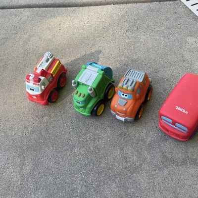 Hasbro Tonka Chuck and Friends Lot of 4 Toy Trucks & Cars 2007 & 2008 Toddler