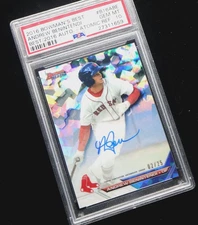 🔥 Andrew Benintendi Auto PSA 10 Atomic Refractor /25 2016 Bowman’s Best RC