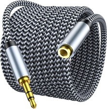 Headphone Extension Cable 10ft - 3.5mm Extension Cable Nylon Braided Aux