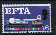 1967 EFTA 1/6 MAJOR BLACK COLOUR SHIFT ERROR