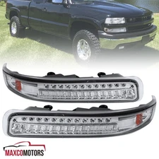 Bumper Lights Fits 1999-2002 Chevy Silverado 2000-2006 Tahoe Suburban LED Signal