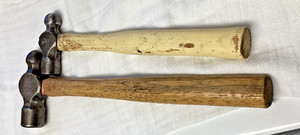 (2) VINTAGE HELLER 8 OZ BALL PEEN HAMMER & 1 LB 1/4 HAMMER