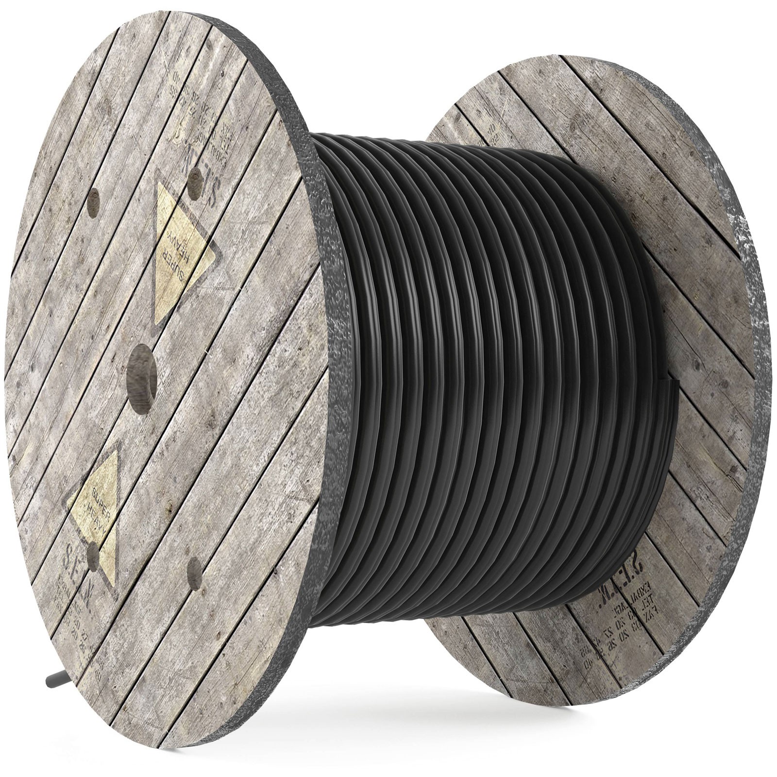 as - Schwabe Rubber Flexible Cable H07RN-F IP44 5x4mm² Black 1m
