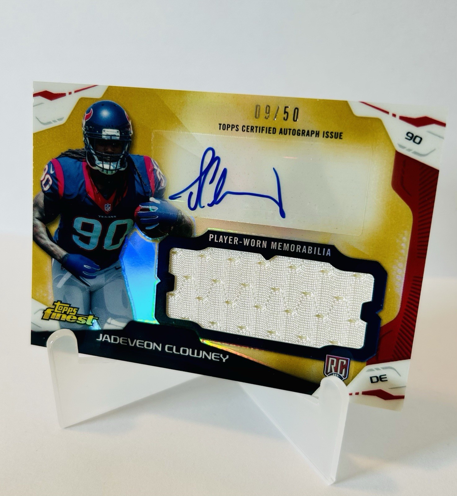 AJ McCarron Panini Prestige Rookie Jumbo Jersey #AJ Base