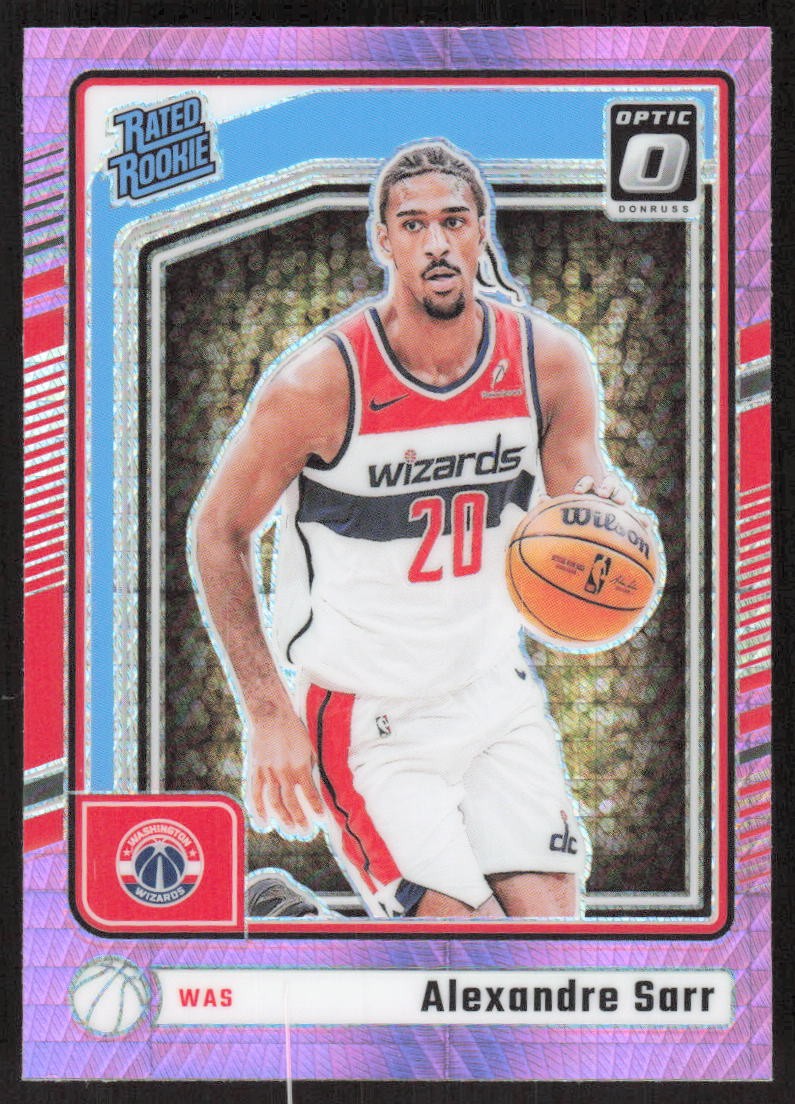 2024-25 Donruss Optic #276 Alexandre Sarr Hyper Pink