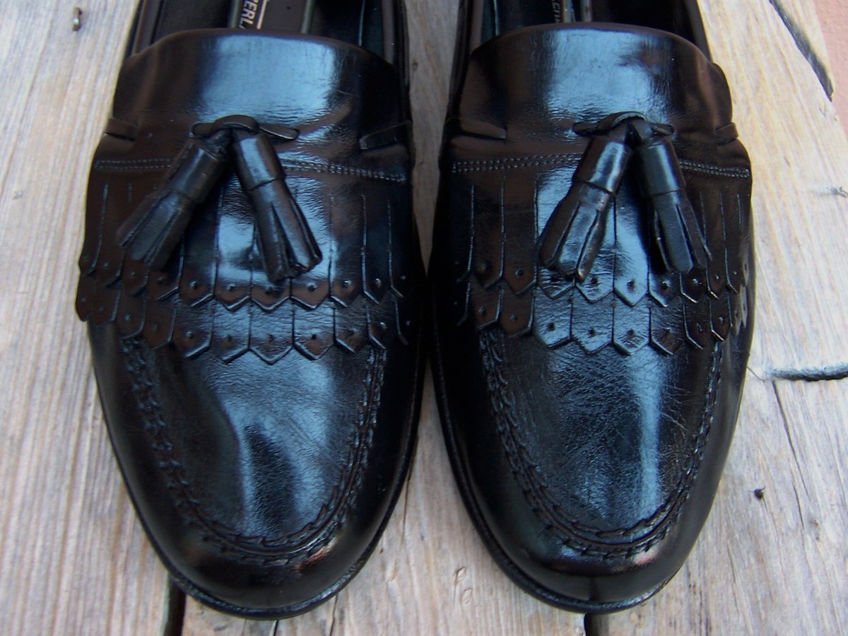 BALLY SWITZERLAND Mens Casual Dress Shoes Black Tassel  display picture 2
