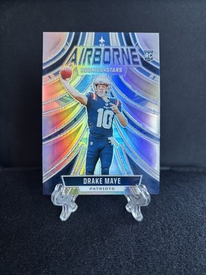 Drake Maye 2024 Panini Rookies & Stars Airbone Silver Prizm #A-DME Patriots