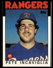 Pete Incaviglia *ROOKIE CARD* (RC) 1986 Topps Traded #48T. rookie card picture