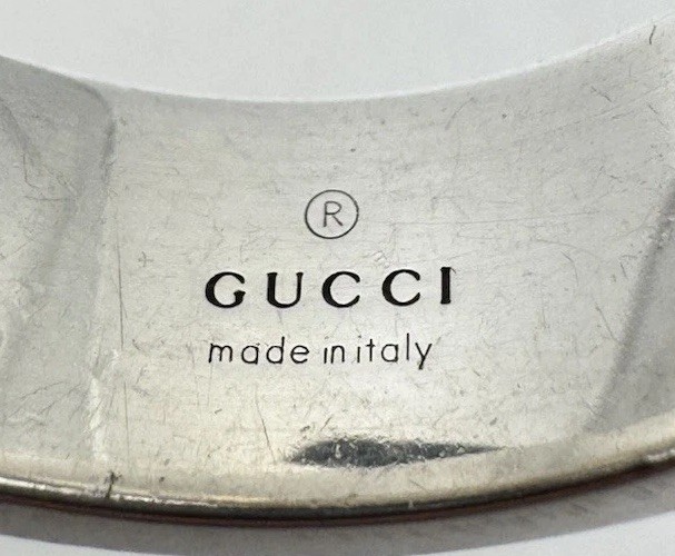 Gucci Solid Sterling Silver Ghost Band Ring 24 Si… - image 9