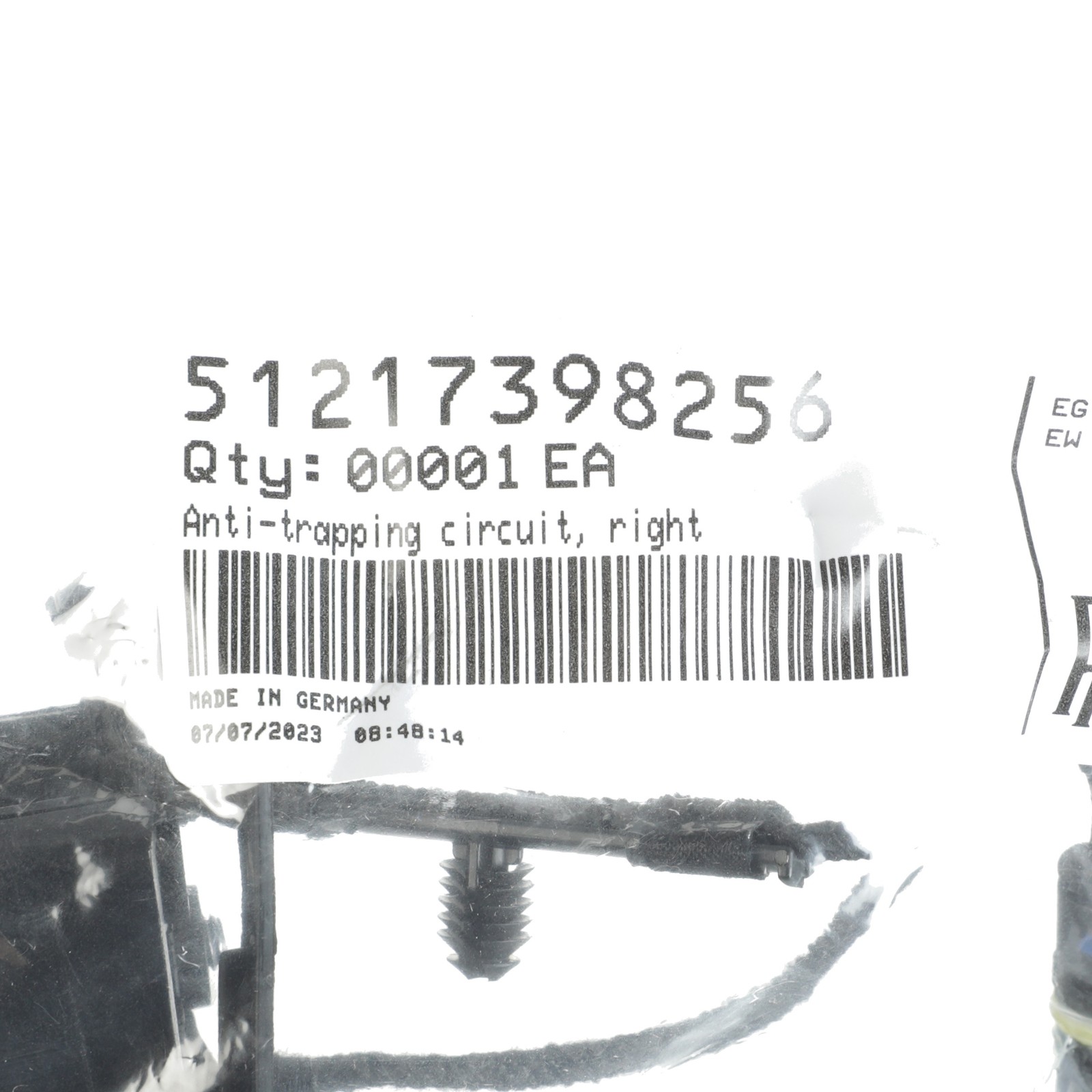 GENUINE ROLLS ROYCE Front RH Door Lock Anti Trapping Circuit 51-21-7-398-256