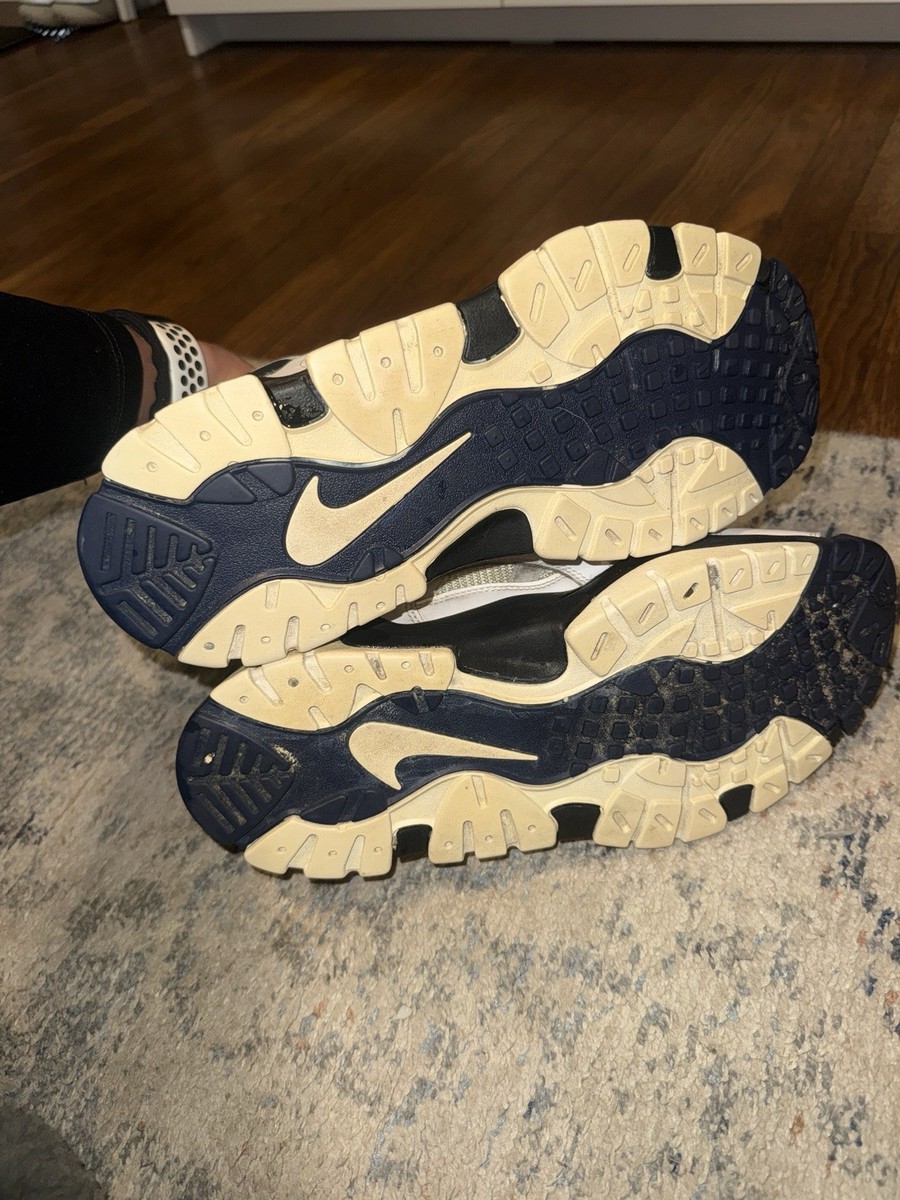 Nike Air Barrage Mid White Midnight Navy Black Yellow AT7847-101