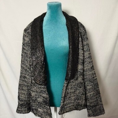 Alberto Makali Wool Mohair Sequin Trim Blazer Quiet Luxury Luxe Avant Garde