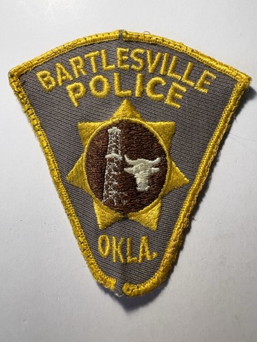 Bartlesville Oklahoma Police Patch ~ Vintage