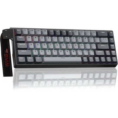 AULA WIN68 HE 60% Gaming Wired Keyboard, RGB, Hot Swappable Switch - Black Gray