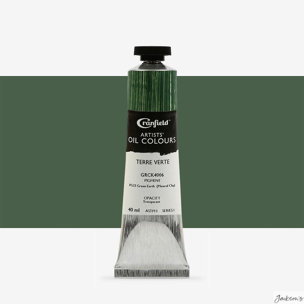 Cranfield Artists' Oil Paint Terre Verte 40ml Fine Art Colour