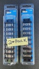 Ideal 89-208 Terminal Strip, 8-Circuit (8-Pole) 30A 600V #22-10 AWG 2-pack