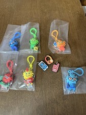 American Heart Association Kid s Heart Challenge Keychains Lot of 6 Monsters