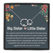 Big Sister Little Sister Necklace Matching Sis Jewellery Gift Special Accessory