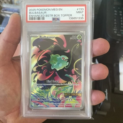 2025 POKEMON MEG EN-MEGA EVOLUTION STAMPED  BULBASAUR PSA 9