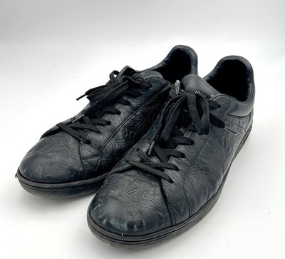 LOUIS VUITTON Luxembourg Sneaker Schwarz Monogram Leder Gr. 8 / 42 FA0221