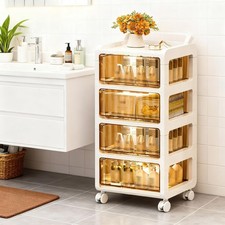 Schubladenschrank Rollen Regal Büro Schublade Rollwagen Rollcontainer Kunststoff