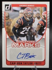 CAMERON TAYLOR-BRITT 2024 PANINI DONRUSS FOOTBALL SIGNATURE MARKS AUTO #SMA-CTB
