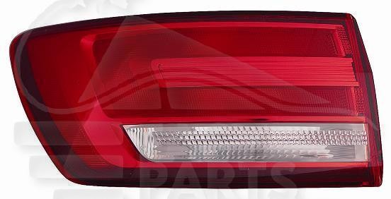 Feu arrière-gauche extérieur Audi A4 B9 S Line break avant SW 2016 2017