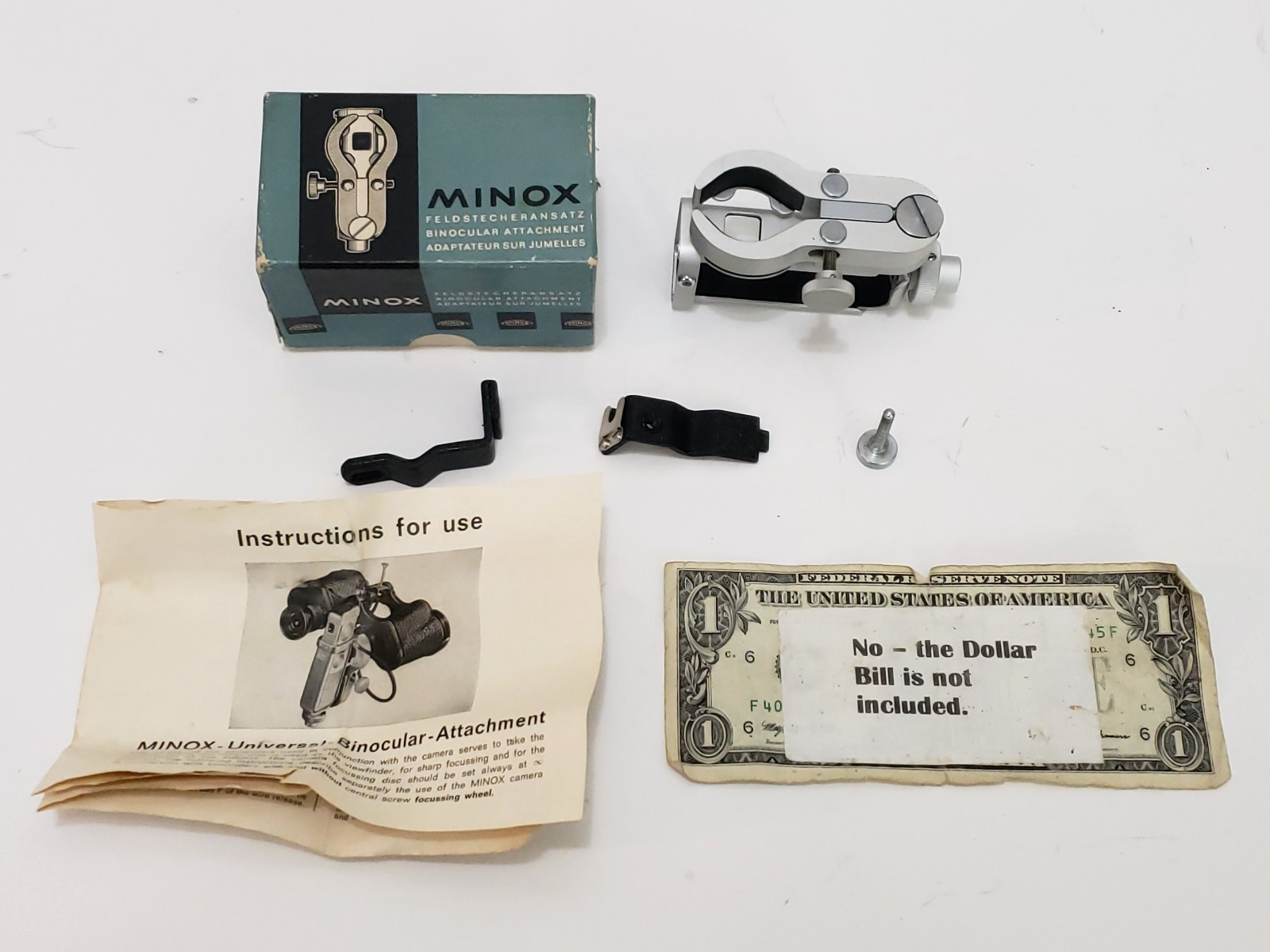 Minox Universal Binocular Attachment Adapter with Clamp in Box for Sub Camera