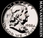 1958 Franklin Half Dollar- Silver- Choice Gem Proof Luster No Reserve #J472