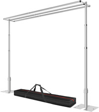 8.9X10Ft Three Crossbar Heavy Duty Backdrop Stand with Matel Base