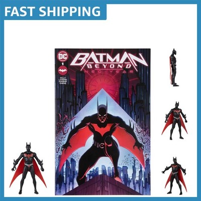 3-Inch Batman Beyond Figure with Exclusive Comic - Perfect for Collectors