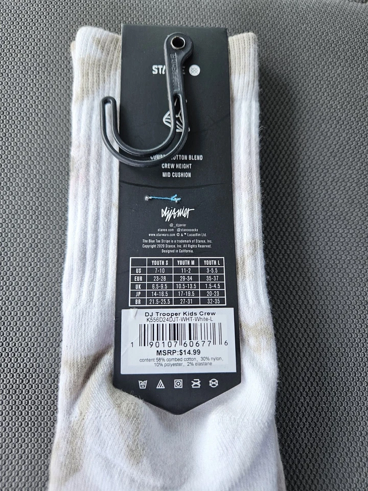 Stance Kids Crew 袜子优质星球大战袜大号 — 第 4/4 张图片