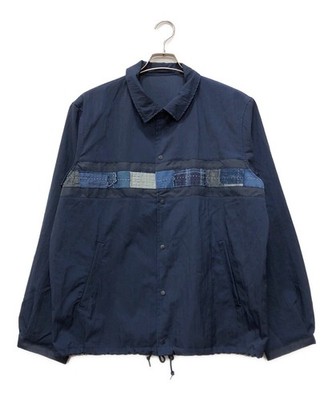 Authentic KUON Indigo Nylon Coaches Jacket-BORO- L Navy Men 114JK04N1H1 #2357