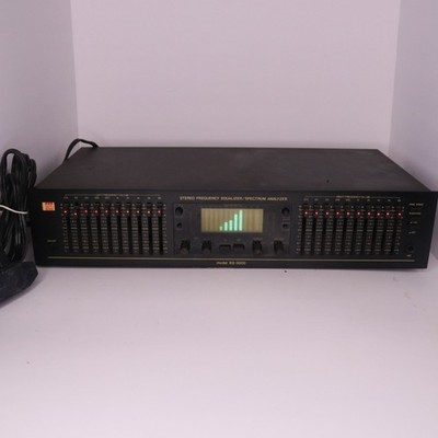 BSR EQ 3000 Stereo Frequency Graphic Equalizer Spectrum Analyzer Power Tested