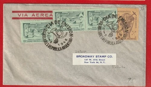 ARGENTINA 1946  "Transmision del Mando Presedencial" FDC