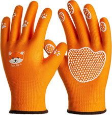 COOLJOB Small Toddler Gardening Gloves for Little Boys Girls Ages 2-4, Breathabl