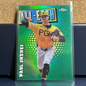 2025 Topps Chrome #CAE-18 Paul Skenes All Etch Green Refractor /99