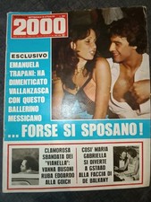 RIVISTA NOVELLA 2000 1977 N. 12-13. EMANUELA TRAPANI, VALLANZASCA, ANDRESS. RARO