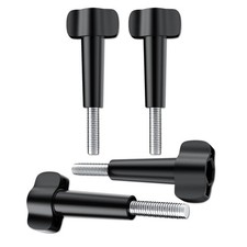 4 Pack Thumbscrew Compatible with GoPro Standard 1/4-20 Thread Black Screws