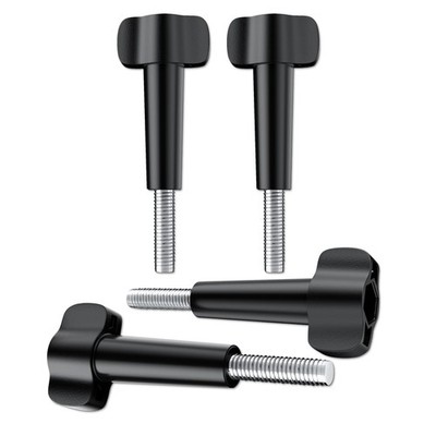 4 Pack Thumbscrew Compatible with GoPro Standard 1/4-20 Thread Black Screws