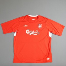 Vintage Liverpool FC 2004-2006 Home Shirt Jersey Reebok Mens XL Carlsberg ANN 40